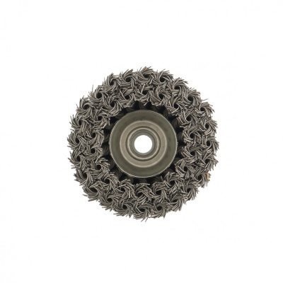 Щетка для УШМ, 100 мм, М14, "чашка", двухрядная, крученая проволока 0.8 мм Matrix по ценам производителя в Екатеринбурге с доставкой по всей России