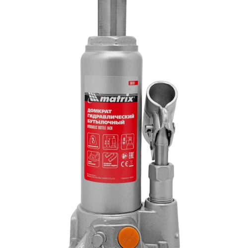 Домкрат гидравлический бутылочный, 2 т, h подъема 181-345 мм Matrix по ценам производителя в Екатеринбурге с доставкой по всей России