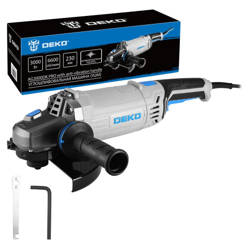 Углошлифовальная машина (УШМ) DEKO AG3000DK PRO, 230мм, 3000 Вт по ценам производителя в Екатеринбурге с доставкой по всей России