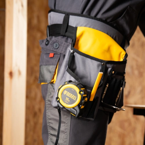 Рулетка 10м х 32мм, автоматич. фиксац., нейлон. покрытие, магнит. зацеп, двухстор. разметка Denzel по ценам производителя в Екатеринбурге с доставкой по всей России