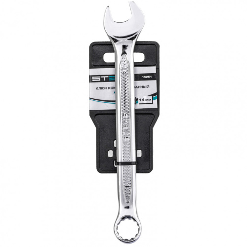 Ключ комбинированный, 14 мм, CrV, антислип Stels по ценам производителя в Екатеринбурге с доставкой по всей России