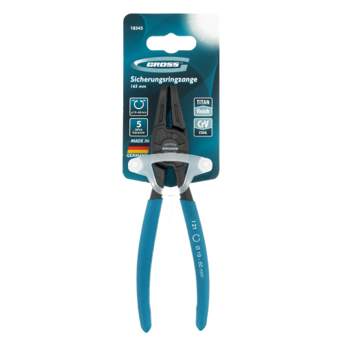 Съемник, 165 мм, для внутренних стопорных колец (19-60 мм) изогнутые губки (сжим) Gross по ценам производителя в Екатеринбурге с доставкой по всей России