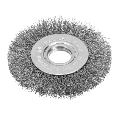 Щетка для УШМ, 100 мм, посадка 22.2 мм, плоская, витая проволока 0.3 мм Сибртех по ценам производителя в Екатеринбурге с доставкой по всей России