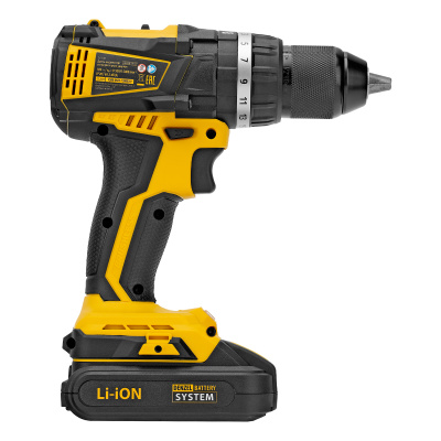 Дрель-шуруповерт аккумуляторная ударная бесщет CIDB-IB-18-02, Li-Ion, 18 В, 2 акк. Denzel по ценам производителя в Екатеринбурге с доставкой по всей России