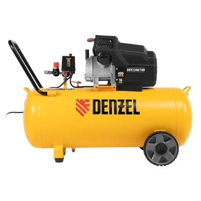 Компрессор воздушный DKV2200/100, Х-PRO 2.2 кВт, 400 л/мин, 100л Denzel по ценам производителя в Екатеринбурге с доставкой по всей России