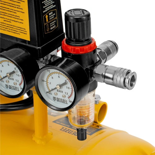 Компрессор безмасляный, малошумный DLS 3300/100, 3300 Вт,3x1100, 100 л, 570 л/мин ,блок управления Denzel по ценам производителя в Екатеринбурге с доставкой по всей России