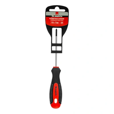 Отвертка Fusion, PZ0 x 75 мм, CrV, трехкомпонентная рукоятка "Anti slip" Matrix по ценам производителя в Екатеринбурге с доставкой по всей России