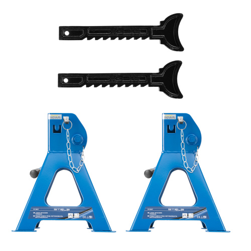 Подставки под автомобиль регулируемые, 3 т, H подъема 280-430 мм, 2 шт, Stels по ценам производителя в Екатеринбурге с доставкой по всей России