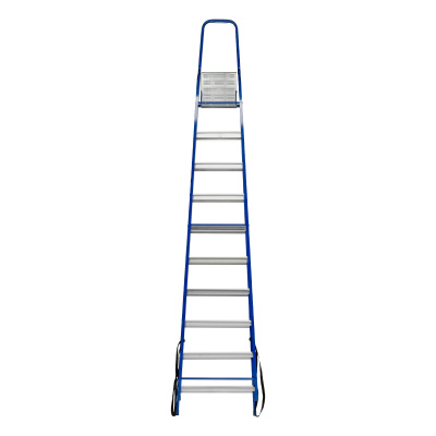 Стремянка, 10 ступеней, стальной профиль, алюминиевые ступени Сибртех по ценам производителя в Екатеринбурге с доставкой по всей России