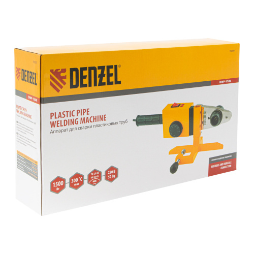 Аппарат для сварки пластиковых труб DWP-1500, 1500 Вт, 260-300 град, комплект насадок, 20-63 мм Denzel по ценам производителя в Екатеринбурге с доставкой по всей России