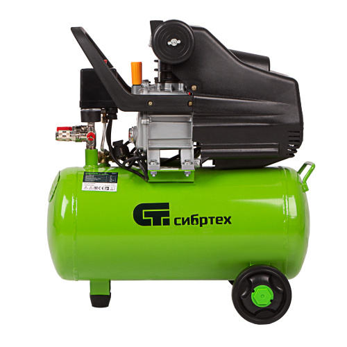 Компрессор воздушный КК-1500/24, 1.5 кВт, 198 л/мин, 24 л, прямой привод, масляный Сибртех по ценам производителя в Екатеринбурге с доставкой по всей России