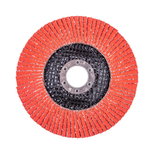 Круг лепестковый с керамическим абразивом для шлифования по нержавеющей стали FTL Everest 27 125 х 22,2 мм P40 по ценам производителя в Екатеринбурге с доставкой по всей России