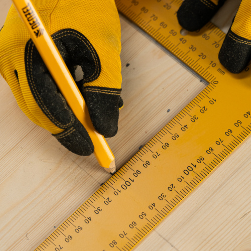 Угольник стальной, 400 х 600 мм Denzel по ценам производителя в Екатеринбурге с доставкой по всей России