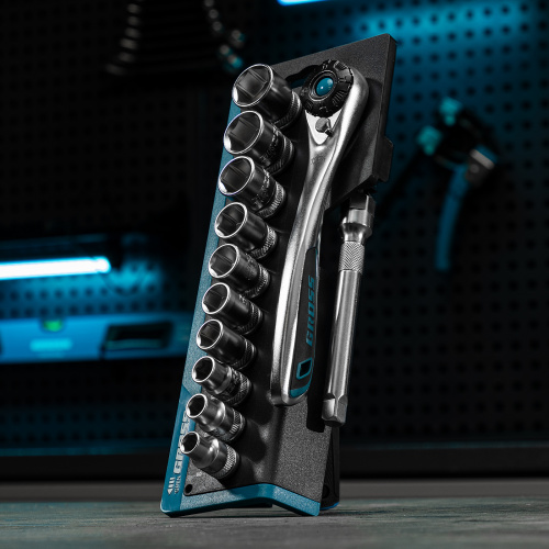 Набор торцевых головок, трещотка 120 зубьев, 3/8", CrV, 12 предметов Gross по ценам производителя в Екатеринбурге с доставкой по всей России