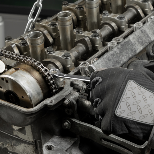 Набор ключей комбинированных 6-22 мм, 12 шт, CrV, матовый хром Stels по ценам производителя в Екатеринбурге с доставкой по всей России