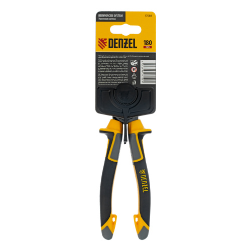 Плоскогубцы комбинированные 180 мм, трехкомпонентные рукоятки Denzel по ценам производителя в Екатеринбурге с доставкой по всей России