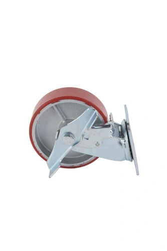 Колесо большегрузное поворотное SCpb 63 150 мм полиуретановое с тормозом (N) по ценам производителя в Екатеринбурге с доставкой по всей России