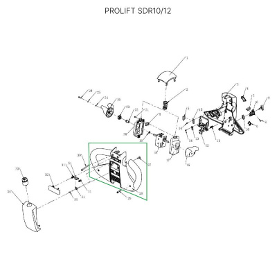 Корпус ручки для самоходных штабелеров SDR/SDK и самоходной тележки SD20 по ценам производителя в Екатеринбурге с доставкой по всей России