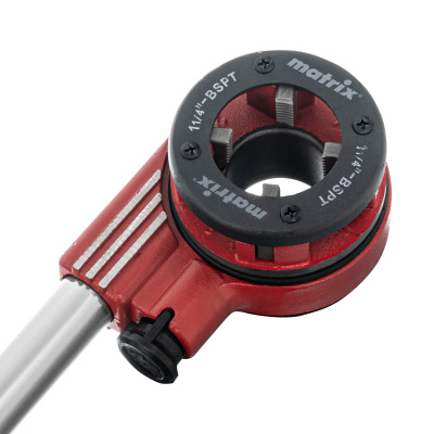 Набор клуппов 1/4-1/2-3/4-1-1.25"+ плашкодержатель с трещоткой, 8 предметов Matrix по ценам производителя в Екатеринбурге с доставкой по всей России