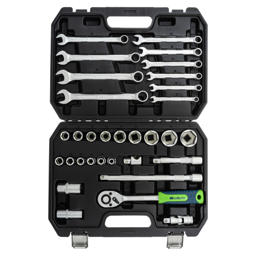 Набор инструментов, 1/2", пластиковый кейс, 32 предмета// Сибртех по ценам производителя в Екатеринбурге с доставкой по всей России