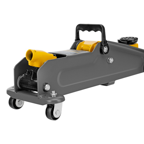 Домкрат гидравлический подкатной, 2 т, 135-385 мм, в пласт. кейсе Denzel по ценам производителя в Екатеринбурге с доставкой по всей России