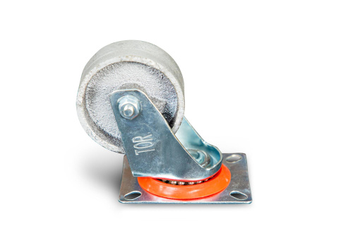 Колесо поворотное чугунное EM01 VKV 80 80 мм термостойкое по ценам производителя в Екатеринбурге с доставкой по всей России