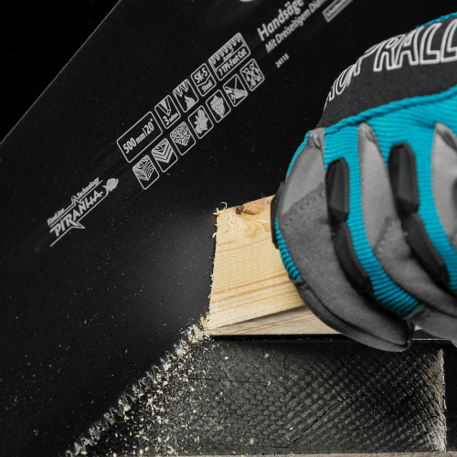 Ножовка по дереву "PIRANHA", 500 мм, 7 TPI, 3D-зуб, тефлоновое покрытие полотна, двухкомпонентная рукоятка Gross по ценам производителя в Екатеринбурге с доставкой по всей России