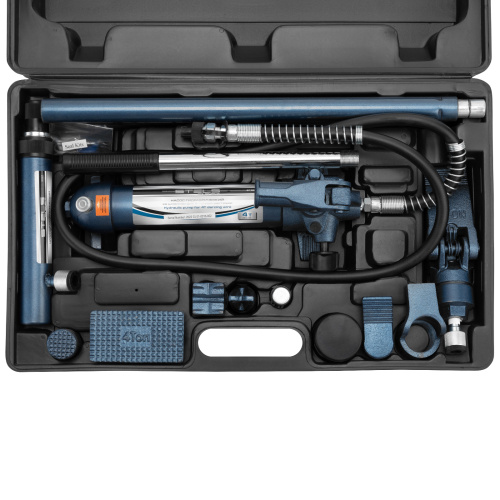 Растяжка гидравлическая, 4 т, набор из 17 предметов, 7 сменных насадок, в пластиковом кейсе Stels по ценам производителя в Екатеринбурге с доставкой по всей России