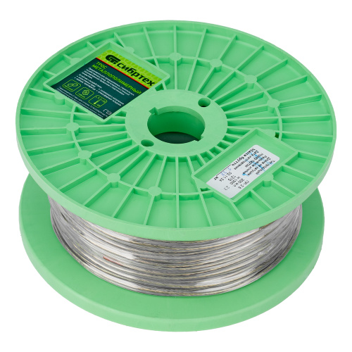 Трос металлополимерный прозрачный ПР-2.5, толщина 2.5 мм, катушка 200 метров Сибртех по ценам производителя в Екатеринбурге с доставкой по всей России