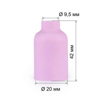 FoxWeld Сопло керам. 9,5мм №6 газ.линза (701.0422/TC0033, 42мм, пр-во FoxWeld/КНР) купить в Москве с доставкой по всей России | ProtosMarket.ru