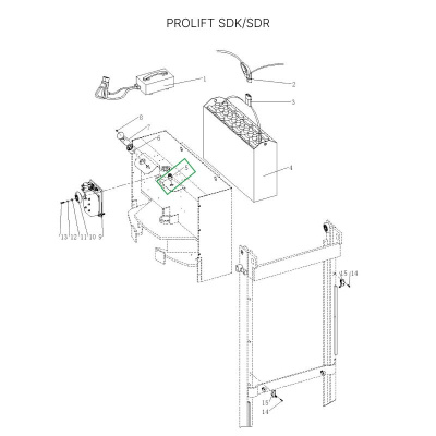 Замок включения питания для штабелеров SDR 1536/1545S/1645/1656/2036/2045, SDK, для тележек SK20 по ценам производителя в Екатеринбурге с доставкой по всей России