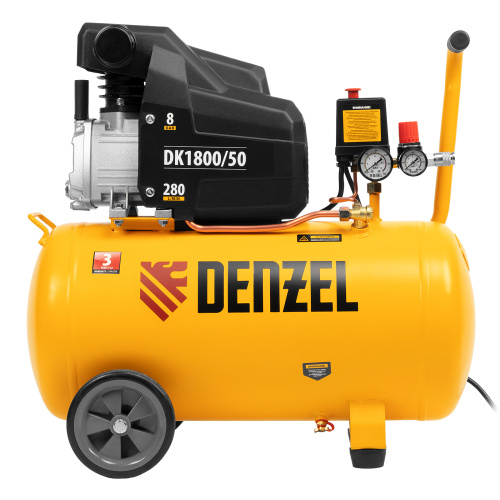 Компрессор воздушный DK1800/50, Х-PRO 1.8 кВт, 280л/мин, 50л Denzel по ценам производителя в Екатеринбурге с доставкой по всей России