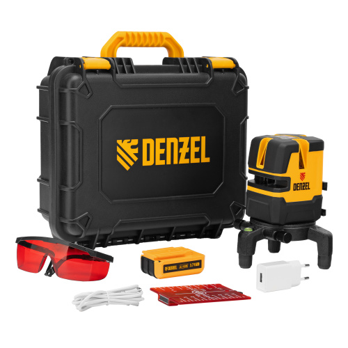 Лазерный уровень LX 05 Red, 20 м, 635 нм, аккумулятор Li 5200 mAh, резьба 5/8" Denzel по ценам производителя в Екатеринбурге с доставкой по всей России