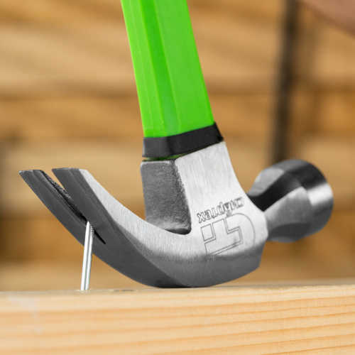 Молоток-гвоздодер, 450 г, фибергласовая обрезиненная рукоятка Сибртех по ценам производителя в Екатеринбурге с доставкой по всей России