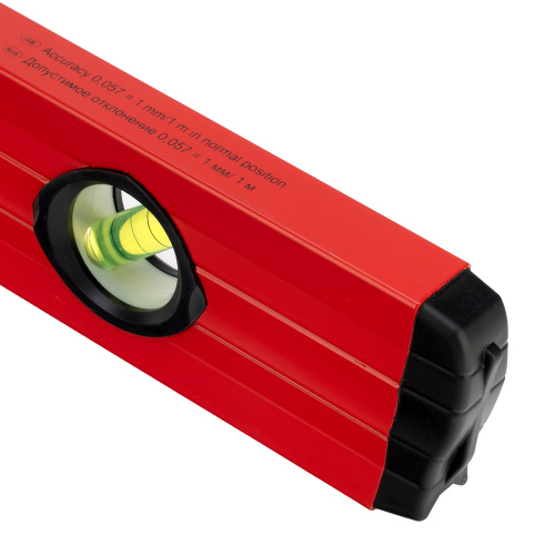 Уровень алюминиевый, 800 мм, фрезерованный, 3 глазка, две эргономичные ручки Matrix по ценам производителя в Екатеринбурге с доставкой по всей России