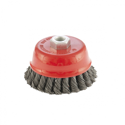 Щетка для УШМ, 100 мм, М14, "чашка", двухрядная, крученая проволока 0.8 мм Matrix по ценам производителя в Екатеринбурге с доставкой по всей России