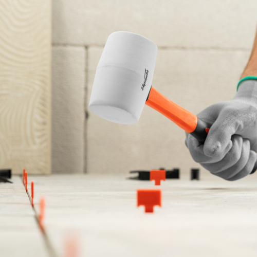 Киянка резиновая, 450 г, белая резина, фибергласовая рукоятка Sparta по ценам производителя в Екатеринбурге с доставкой по всей России