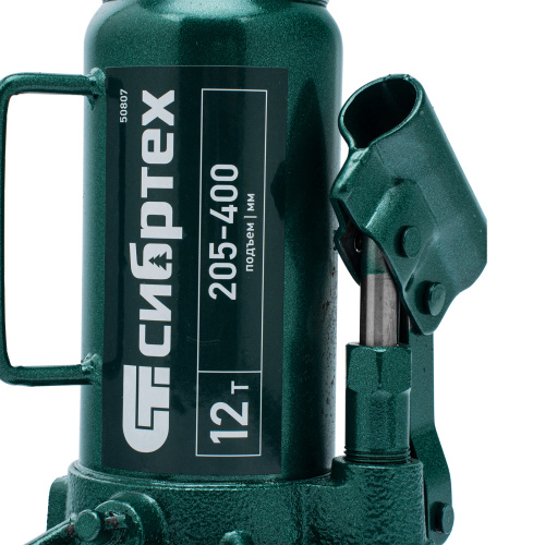 Домкрат гидравлический бутылочный, 12 т, 205-400 мм Сибртех по ценам производителя в Екатеринбурге с доставкой по всей России