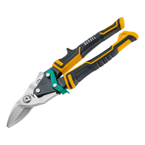 Ножницы по металлу, 270 мм, прямой и правый рез, сталь-СrMo, трехкомпонентные рукоятки Denzel по ценам производителя в Екатеринбурге с доставкой по всей России