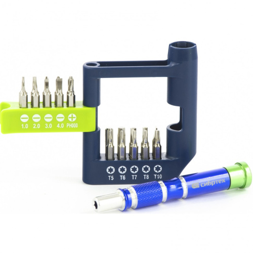 Отвертка для точных работ с набором бит, 21 шт, CrV Сибртех по ценам производителя в Екатеринбурге с доставкой по всей России