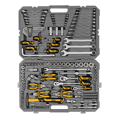 Набор инструментов, 1/2", 1/4", 3/8", CrV, S2, пластиковый кейс, 144 предмета Denzel по ценам производителя в Екатеринбурге с доставкой по всей России