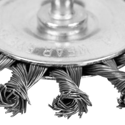 Щетка для дрели, 75 мм, плоская со шпилькой, крученая металлическая проволока Matrix по ценам производителя в Екатеринбурге с доставкой по всей России