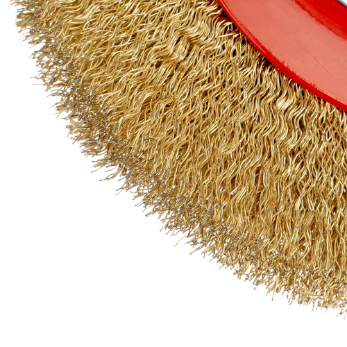 Щетка для точила, 150 мм, посадка 32 мм, плоская, латунированная витая проволока Matrix по ценам производителя в Екатеринбурге с доставкой по всей России