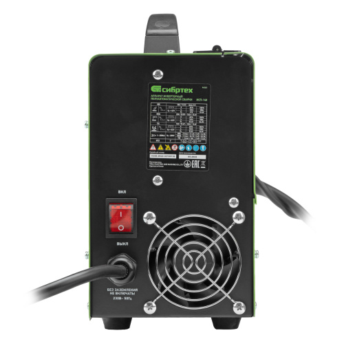 Аппарат инвертор. полуавтомат. сварки ИСП-140, 140 А, ПВ 60% Сибртех по ценам производителя в Екатеринбурге с доставкой по всей России