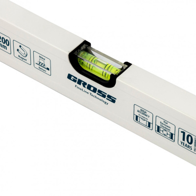 Уровень алюминиевый, 1200 мм, фрезерованный, 3 глазка, магнитный Gross по ценам производителя в Екатеринбурге с доставкой по всей России