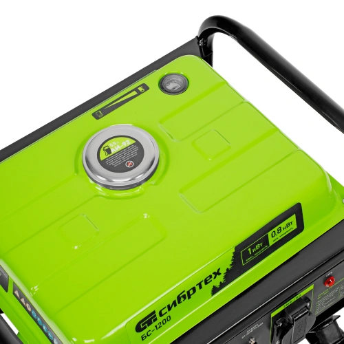 Генератор бензиновый БС-1200, 1 кВт, 230 В, четырехтактный, 5.5 л, ручной стартер Сибртех по ценам производителя в Екатеринбурге с доставкой по всей России