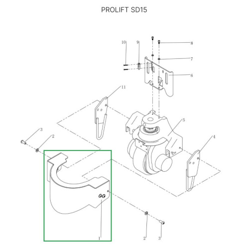 Кожух моторного отсека для тележек SD15 по ценам производителя в Екатеринбурге с доставкой по всей России