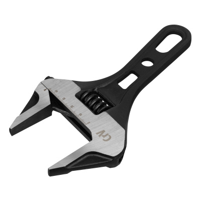 Ключ разводной 185 мм, CrV, кованый, укороченная рукоятка Denzel по ценам производителя в Екатеринбурге с доставкой по всей России