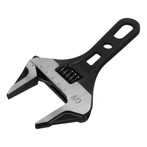 Ключ разводной 185 мм, CrV, кованый, укороченная рукоятка Denzel по ценам производителя в Екатеринбурге с доставкой по всей России