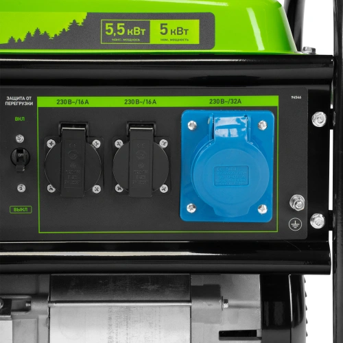 Генератор бензиновый БС-6500, 5.5 кВт, 230В, четырехтактный, 25 л, ручной стартер Сибртех по ценам производителя в Екатеринбурге с доставкой по всей России